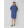s.Oliver Blusenkleid Oversized Smok-Detail Blau 38