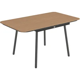 Outsunny Gartentisch 140 x 80 x 75 cm Braun