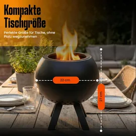 edenoutdoor Feuerschale Ø 22 cm Schwarz
