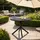CLP Gartentisch Ø 105 x 74 cm Schwarz