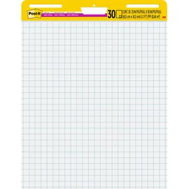 Post-it Post-it® Flipchart-Papier Super Sticky Meeting Chart kariert 63,5 x 77,5 cm, 30 Blatt, 2 Blöcke