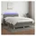 vidaXL Boxspringbett 140 x 200 cm Dunkelgrau