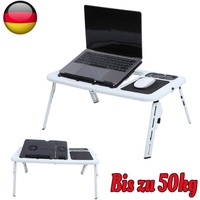 Faltbar Notebooktisch Tragbar Laptoptisch Klapptisch PC Ständer Bett Schreibtisc