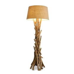 Levandeo® Stehlampe, Lampe Stehlampe 155cm Holz Holzlampe Unikat natur Treibholz Leuchte