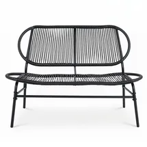 Costway Gartenbank 118 x 68 x 79 cm Schwarz