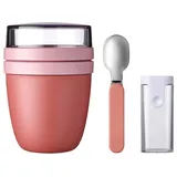 Mepal Ellipse Lunchpot + Faltbarer Löffel Vivid Mauve