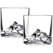 LIITON Whiskyglas Everest Whiskeygläser 2er-Set, Cocktailgläser