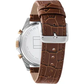 Tommy Hilfiger Baker 1710450 Herrenuhr - Weiß/Braun/Silber
