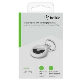 Belkin Secure Holder mit Schlüsselanhänger für AirTag weiß