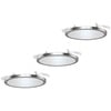 LM85661 Aqua LED-Einbauleuchte 3er Set LED GX53 18W Blattsilber (glänzend)