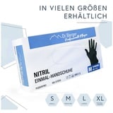 Dr. Berger Nitril Einmalhandschuhe latex- und puderfrei Schwarz Gr. M 100 St