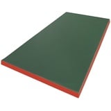 NiroSport Turnmatte 200 x 100 x 8 cm Grün/Rot MADE IN GERMANY Weichbodenmatte Gymnastikmatte Fitnessmatte & Yogamatte Spielmatte für Kinderzimmer