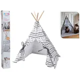 Pets Collection Haustierzelt Tipi Segeltuch 56x56x74 cm