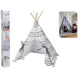 Pets Collection Haustierzelt Tipi Segeltuch 56x56x74 cm