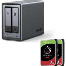 UGREEN NASync DXP4800 NAS System 4-Bay 24TB inkl. 4x Seagate IronWolf ST6000VN006 6 TB