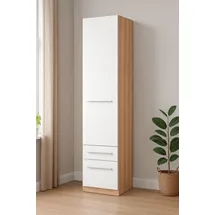 Priess Wäscheschrank Barcelona 48 x 193 x 36 cm Weiß