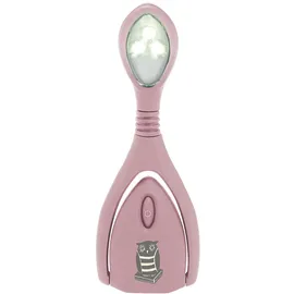 Moses moses. libri_x Leselicht Lumi® Plus Eule, Klemmleuchte mit stufenlosem Dimmer zum Lesen im Dunkeln, LED Leselampe in Altrosa