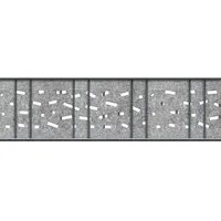 zaun|zu® Sichtschutzstreifen Design Vlies Criss Cross 260 x 60 cm Hellgrau