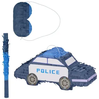 relaxdays Pinata Polizei blau
