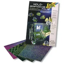 Folia Hologrammfolie 23 x 33 cm 4 Blatt selbstklebend