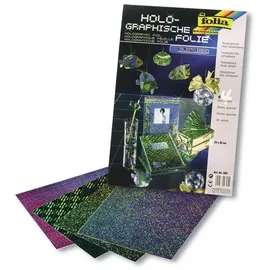 Folia Hologrammfolie 23 x 33 cm 4 Blatt selbstklebend