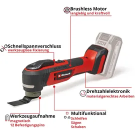 Einhell Akku-Multifunktionswerkzeug TP-MG 18 Li BL-Solo