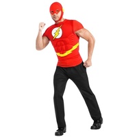 Rubie ́s Kostüm The Flash Muskelshirt, Lizenziertes Originalkostüm zum DC Comic 'The Flash' rot