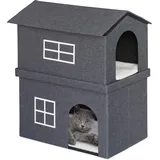 Relaxdays Katzenhaus (Katze), Hundebett + Katzenbett
