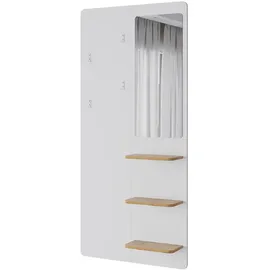 Vicco Wandgarderobe Jochen 70 x 150 cm Weiß/Eiche