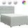 vidaXL Boxspringbett 140 x 200 cm Hellgrau