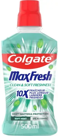 Colgate Max Fresh Mundspülung Milde Minze Flasche 500ml
