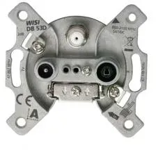 Wisi DB53D - Sat-Antennendose, Stichdose 3 Loch - 2 dB