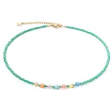 Coeur de Lion 4357/10-1505 Damen-Halskette Joyful Colours Grün-Multicolor