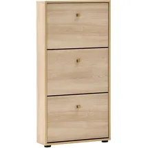 Tchibo Flora 59,8 x 122 x 19,5 cm Eiche Nachbildung / schwarz