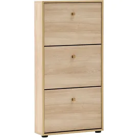 Tchibo Flora 59,8 x 122 x 19,5 cm Eiche Nachbildung / schwarz