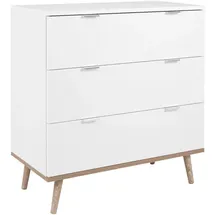Finori Göteborg 1 80 x 86,5 x 40 cm Weiß / Sonoma Eiche