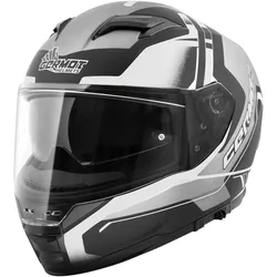 Germot GM 350 Helm matt-schwarz-grau-weiss - S (55/56)