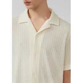 QS Jerseyhemd mit weicher Strickstruktur - creme - S