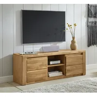 Home Affaire Lowboard »Burani«, grifflose Optik braun