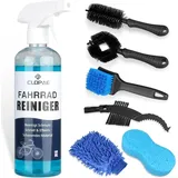 luxuskollektion Fahrrad Reinigungsset 7-in-1 mit 500ml