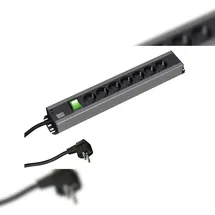 Bachmann Steckdosenleiste 2 m Schwarz 7 St.