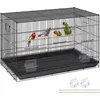 VEVOR Vogelvoliere 76x46x45cm Vogelkäfig aus Q195-Kohlenstoffstahl Vogelhaus für 2-3 mittelgroße bis große Vögel Voliere mit Sicherheitstür Vogelheim Vogelbauer