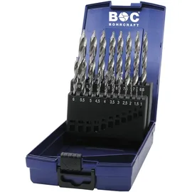 Bohrcraft Bohrer-Kassette Turbo Step KG13 DIN338 HSS-G ø 1-10 mm 19-teilig