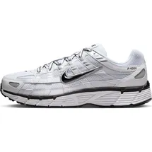 Nike P-6000 Herren White/Black/Metallic Silver/Black 43