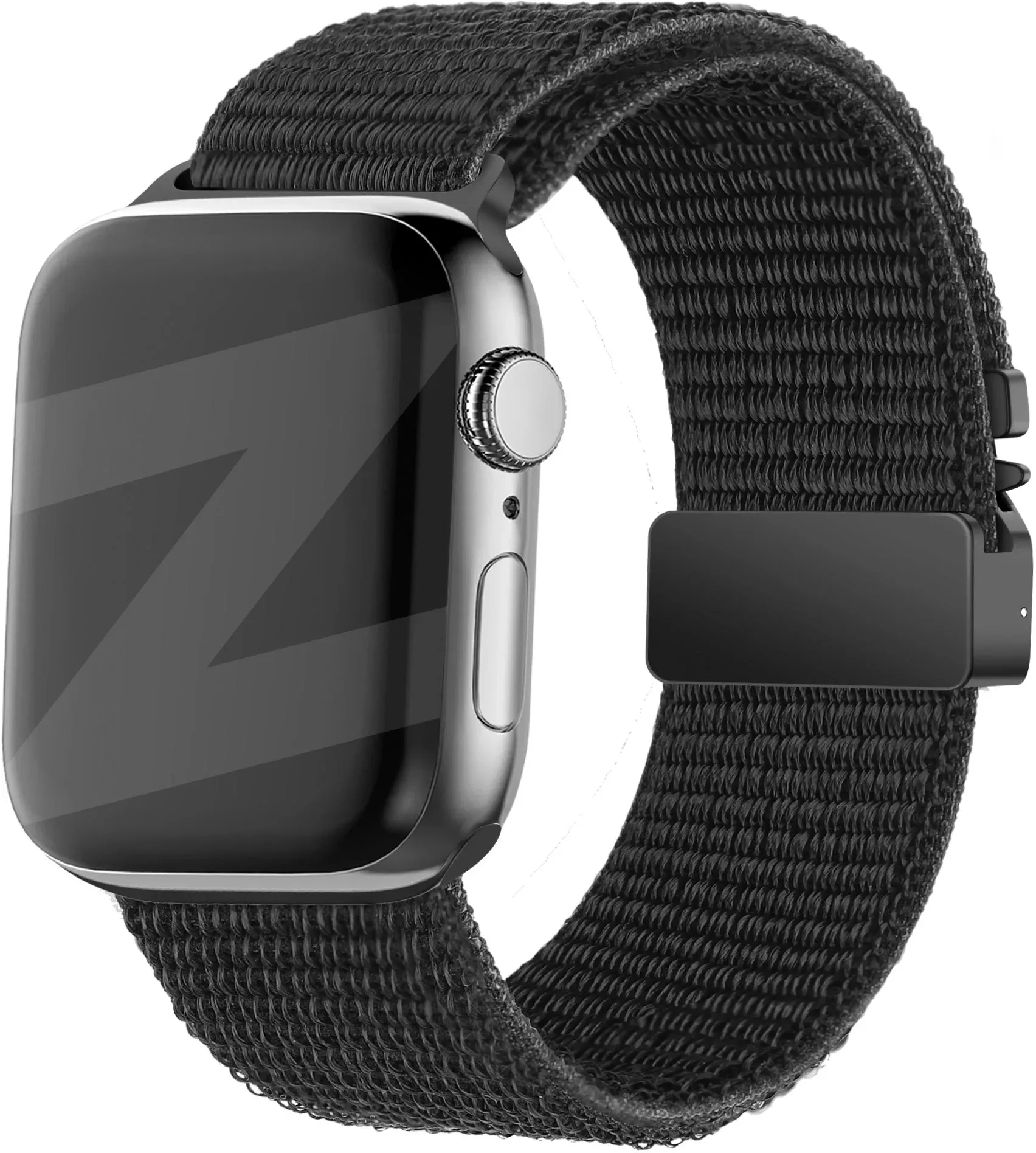 Bandz Apple Watch Ultra Armband Nylon 'Classic' für Apple Watch Ultra - Schwarz - Parachute-Verschluss