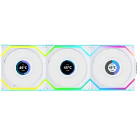 Lian Li UNI FAN SL Wireless LCD Lüfter, ARGB, PWM, 3er-Pack inkl. Controller 120 mm,