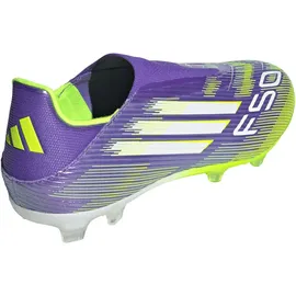 adidas F50 League Laceless FG/MG Purple Rush / Cloud White / Lucid Lemon 45 1/3