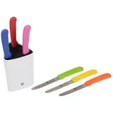 Gräwe Universal-Messerblock mit Brötchenmessern in bunt | Gr.: onesize