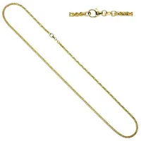 Jobo Zopfkette 585 Gelbgold/Weißgold 1,9 mm 45 cm