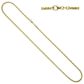 Jobo Zopfkette 585 Gelbgold/Weißgold 1,9 mm 45 cm